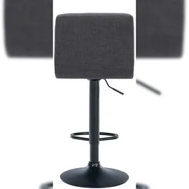 CLP 2er Set Barhocker Calma Stoff I Höhenverstellbarer Barstuhl Mit Metallgestell I Thekenhocker Mit Integrierter Fußstütze