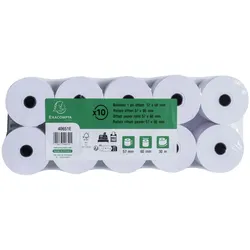 Exacompta 40651E 50x Rolle 1-lagig Offset 60g/m2 57x33mx12 - Weiß