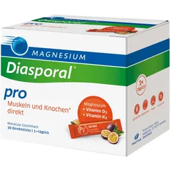 MAGNESIUM Diasporal Pro Muskeln + Knochen direkt 30 St Granulat