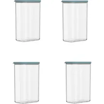 Mepal 4-tlg Vorratsdosen Spar-Set Modula 2000 ml Nordic Green | ideal für die Aufbewahrung von trockenen Lebensmitteln