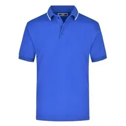 Poloshirt Kontrast JN034, königs-blau/weiß, Größe XL - blau - XL