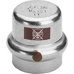 Viega Temponox Kappe 811983 28 mm, Stahl nicht rostend, SC-Contur