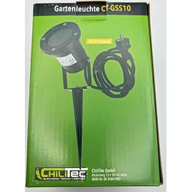 ChiliTec Gartenleuchte CT-GS10, silbergrau - Grau