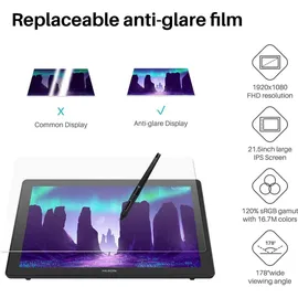 Huion Grafiktablett Huion Kamvas 22 Plus