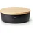 oval 36 cm matt schwarz
