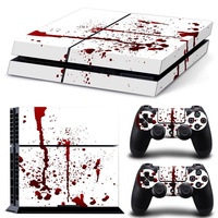 DOTBUY PS4 Skin Aufkleber Sticker Design Folie schützende Haut Schale für Sony Playstation 4 Konsole und 2 Dualshock Controller (Blood)