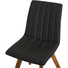Beliani Esszimmerstuhl 2er Set CALGARY Schwarz