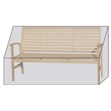 GRASEKAMP Black Premium Gartenbankhülle 160x60x85cm / garden bench cover / atmungsaktiv / breathable