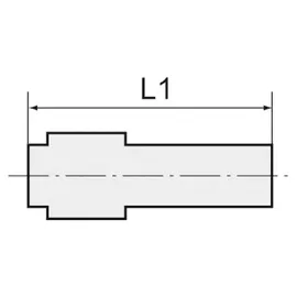 Riegler Gerader Einschraubstutzen, R 3/8 a., für Schlauch LW 10 mm, PA 6