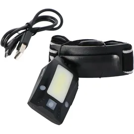 VELAMP Metros LED Stirnlampe IH523, akkubetriebener Mulitfunktionsscheinwerfer mit Infrarotschalter inklusive Akku