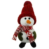 Beauty Group Niedlicher Schneemann Allau 25 cm Weiß