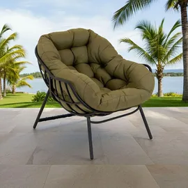 Lesli-Living Lesli Living Relaxsessel Cozy Olive 0 x 0 x 0 cm anthrazit/olivgrün