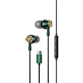 USAMS Stereo-Kopfhörer Ep-43 Metall Usb-C Dunkelgrün/Dunkelgrün Hsep4302 - dunkelgrün
