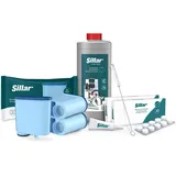 Sillar Rundum-Pflegeset für Kaffeevollautomaten Philips, Saeco (3x AquaClean Filter, komp. mit CA6903, Entkalker 500ml, 20 x 2g Reinigungstabletten, Reinigungsbürste)