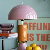 Kare DESIGN Tischleuchte Josy Alu, Eisen, Stahl & Metall Rosa