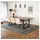Home Deluxe Essgruppe Eckig AVENCIA inkl. U-Fuß - 240 x 120 cm Dark Oak, (7-tlg), MDF Esstisch mit U-Fuß & Esszimmerstühle für Esszimmer & Wohnzimmer beige