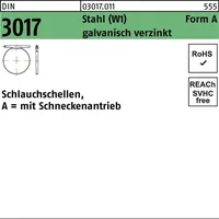 F. REYHER Nchfg. GmbH & Co. KG Schlauchschelle DIN 3017 W1 FormA 70-90/9 C7 25 Stück
