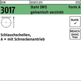 F. REYHER Nchfg. GmbH & Co. KG Schlauchschelle DIN 3017 W1 FormA 70-90/9 C7 25 Stück