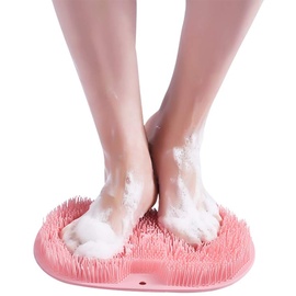 BEEK Dusch fußmassagegerät Scrubber,Dusch fußreiniger fußwäscher Fuß wasch pad mit saugnapf für duschboden