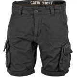Alpha Industries Crew Kurze Hose Black 34