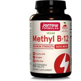 Jarrow Formulas Methyl B12, Methylcobalamin 5000 mcg, 60 Lutschtabletten)