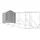 vidaXL Outdoor-Hundezwinger mit Dach 2 x 10 x 2,5 m Stahl Silber