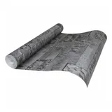 vidaXL Vliestapete 3d Steinoptik Schwarz 10x0,53 M Vidaxl