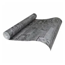 vidaXL Vliestapete 3d Steinoptik Schwarz 10x0,53 M Vidaxl