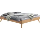 Hasena Massivholzbett Calvari 160 x 200 cm Holz Eiche Bianco