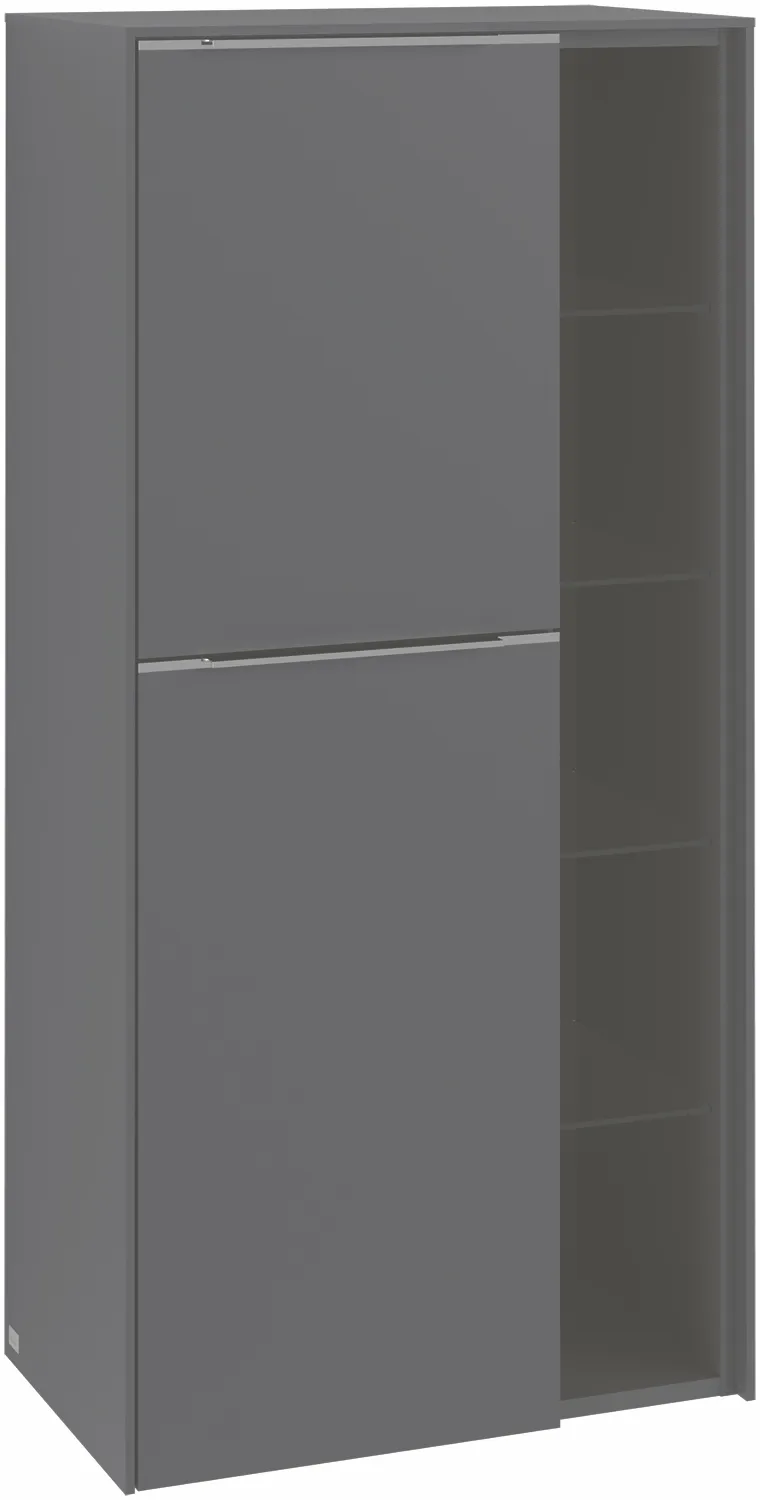 Villeroy & Boch Mittelschrank „Subway 3.0“ 57,4 × 120 × 36,2 × 36,2 cm in 2 Türen, Anschlag (Scharnier) rechts, 2 Türen, Anschlag rechts