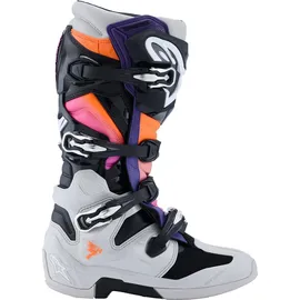 Alpinestars Tech 7 Schwarz/Grau/Orange/Neon-Pink 51