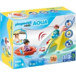 PLAYMOBIL® 70635 1.2.3 - AQUA Badeinsel mit Wasserrutsche