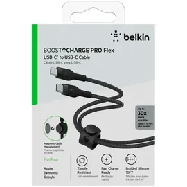 Belkin Flex USB Kabel 3 m USB C Schwarz Cab011bt3mbk