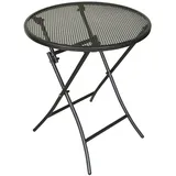 DEGAMO Klapptisch MOCCA 60cm rund, Streckmetall eisengrau