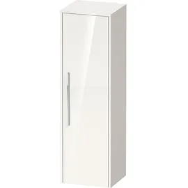 Duravit D-Code Halbhochschrank 40 x 132 x 36 cm Weiß Hochglanz Glas/Holz