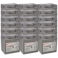 Sonnenschein / Exide Akkusatz 18x Exide Sprinter P12V600 12V