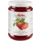 Darbo Naturrein Erdbeeren Konfitüre fein passiert 6 x 450 g Gläser, ideal zum Frühstück aufs Brötchen als auch zum Veredeln von Desserts und Süßspeisen