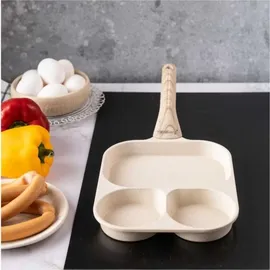 Klausberg 3-in-1 Marmorpfanne für Eier, Pfannkuchen und Crêpes 22x18cm BEIGE KLAUSBERG KB-7829 - Beige