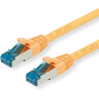 VALUE Patchkabel Kat.6A (Class EA) S/FTP (PiMF), LSOH, gelb, 0,15 m