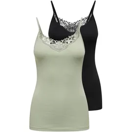 Only "ONLKIRA – Doppelpack mit Spitzendetail für feminine Looks", Damen, Gr. XS (34),