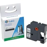 G&G Schriftband ersetzt Dymo D1/ S0720610/45021 12 mm schwarz 1.2 cm