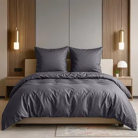 Traumschlaf Pure Grau 155 x 220 cm + 80 x 80 cm