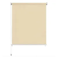 vidaXL Außenrollo 160 x 140 cm Cremeweiß