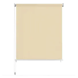 vidaXL Außenrollo 160 x 140 cm Cremeweiß