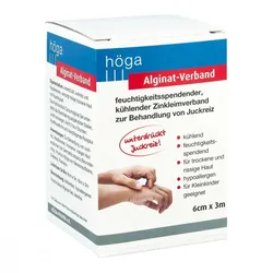 Alginat-verband 6 cmx3 m kühlender Zinkleimverband