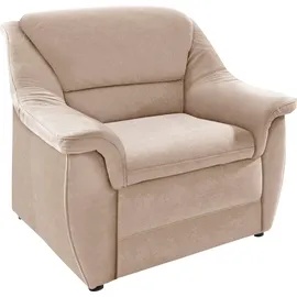 DOMO collection Sessel Lale Mikrofaser 98 x 88 x 93 cm Beige mit Rollen