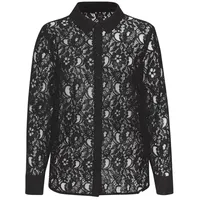 LASCANA Spitzenbluse Damen schwarz Gr.38