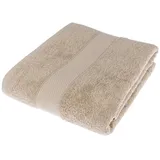 Homescapes Flauschiges Premium Frottee Saunatuch 100 x 180 cm beige