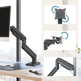 HJH Office VM-MG1S Monitorhalterung Schwenkarm Schwarz