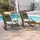 SoBuy Sonnenliege 150 x 63 x 87 cm Braun